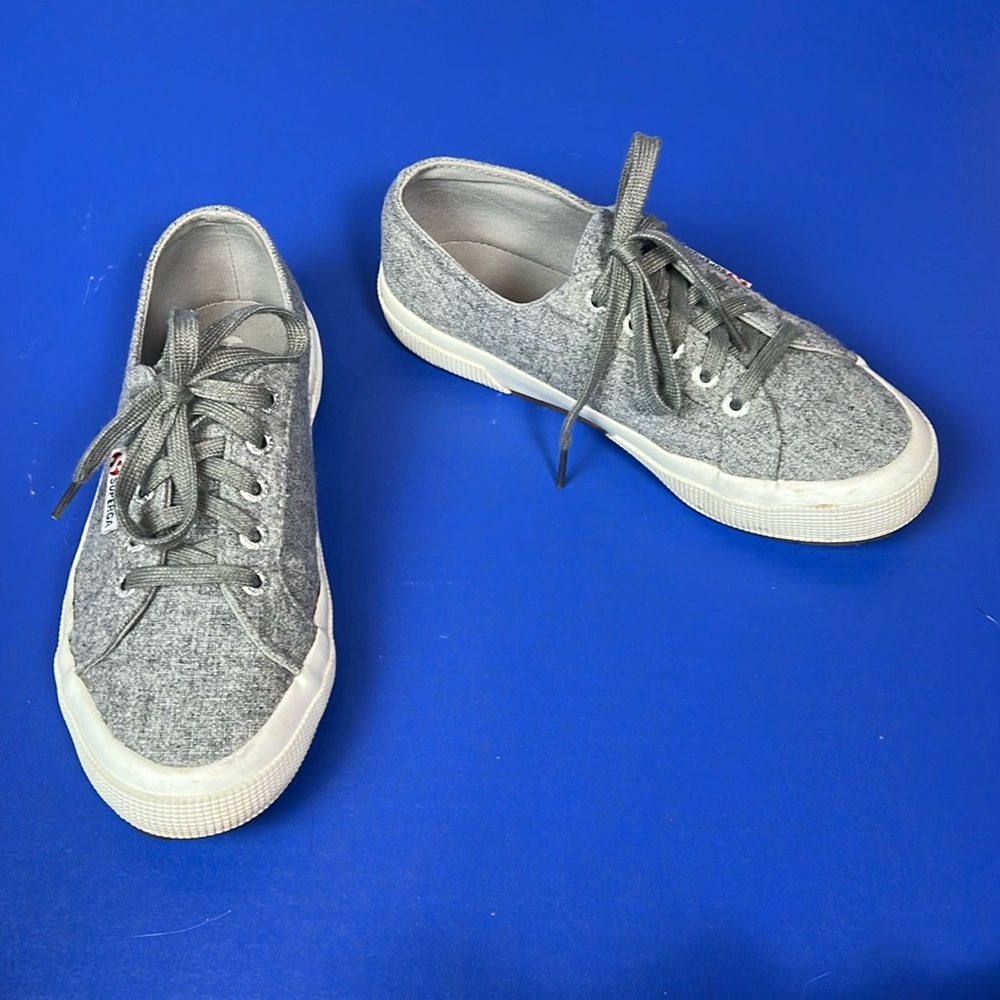 Superga Wool Blend Lace Up Sneakers Shoes 36 6